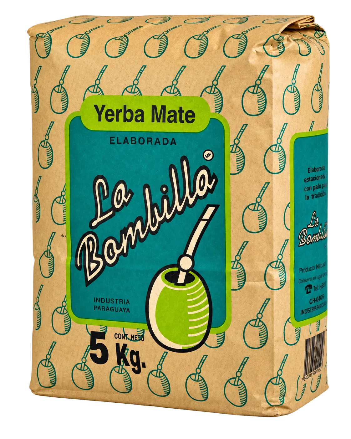 Yerba Mate La Bombilla de 5 kilogramos